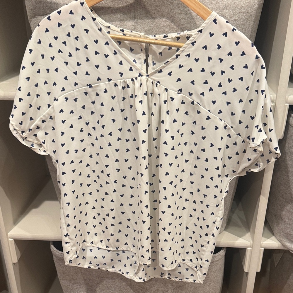 Elegant White Blouse with Black Accents